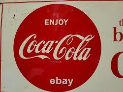 Vintage Antique Original Sign Tin Coca-cola Menu Board Nice