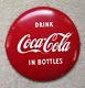 Vintage COCA COLA 12 Button Metal Sign DRINK IN BOTTLES