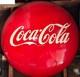 Vintage COCA COLA BUTTON SIGN 48