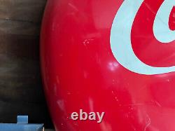 Vintage COCA COLA BUTTON SIGN 48