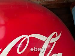 Vintage COCA COLA BUTTON SIGN 48