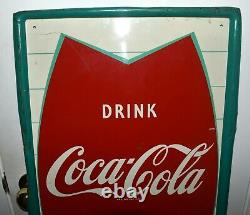 Vintage COCA COLA COKE SODA POP Advertising Vertical SIGN