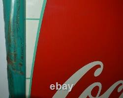 Vintage COCA COLA COKE SODA POP Advertising Vertical SIGN