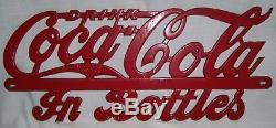 Vintage COCA-COLA Metal sign Pre 1950's Brown Manufacture / Newport News Va
