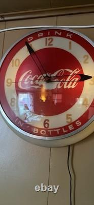 Vintage COKE A COLA corded Clock
