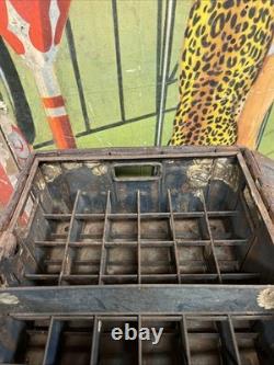 Vintage C. 1900 Coca Cola 72 Bottle Railroad Crate Carrier Sign Coke 7up Pepsi