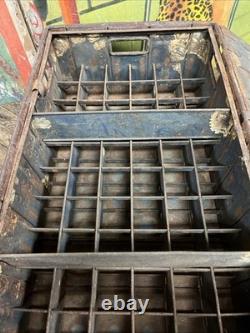 Vintage C. 1900 Coca Cola 72 Bottle Railroad Crate Carrier Sign Coke 7up Pepsi