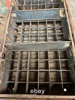 Vintage C. 1900 Coca Cola 72 Bottle Railroad Crate Carrier Sign Coke 7up Pepsi