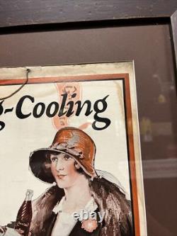 Vintage C. 1920 Chero Cola Cardboard Sign Baseball Coca Cola 7up Pepsi Dr Pepper