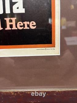 Vintage C. 1920 Chero Cola Cardboard Sign Baseball Coca Cola 7up Pepsi Dr Pepper