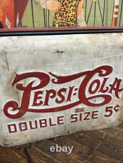 Vintage C. 1934 Pepsi Cola Quikold Countertop Cooler Sign Coca Cola Coke 7up