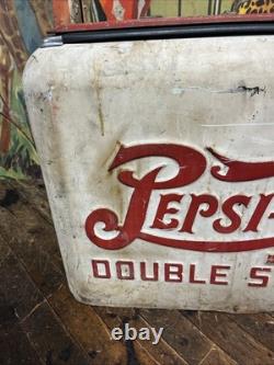 Vintage C. 1934 Pepsi Cola Quikold Countertop Cooler Sign Coca Cola Coke 7up