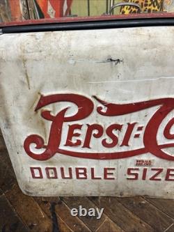 Vintage C. 1934 Pepsi Cola Quikold Countertop Cooler Sign Coca Cola Coke 7up