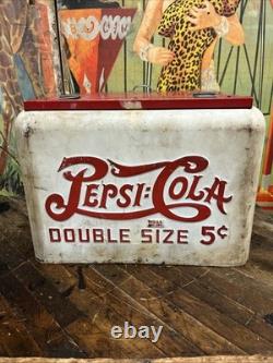 Vintage C. 1934 Pepsi Cola Quikold Countertop Cooler Sign Coca Cola Coke 7up
