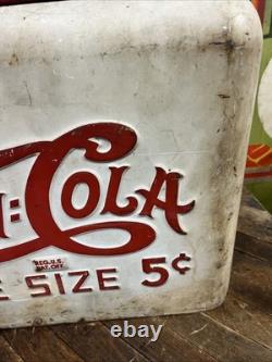 Vintage C. 1934 Pepsi Cola Quikold Countertop Cooler Sign Coca Cola Coke 7up