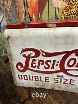 Vintage C. 1934 Pepsi Cola Quikold Countertop Cooler Sign Coca Cola Coke 7up