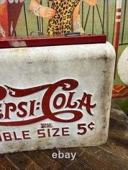 Vintage C. 1934 Pepsi Cola Quikold Countertop Cooler Sign Coca Cola Coke 7up