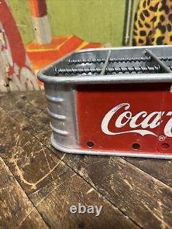 Vintage C. 1940 Coca Cola 12 Pack Stadium Carrier Crate Sign Coke 7up Pepsi Dp