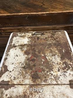 Vintage C. 1940 Drink Pepsi Cola Ice Chest Cooler Sign Coca Cola 7up Dr Pepper