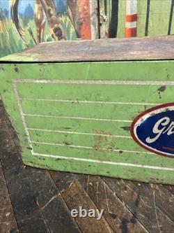 Vintage C. 1940 Grapette Countertop Cooler Sign Coca Cola 7up Pepsi Dr Pepper