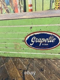Vintage C. 1940 Grapette Countertop Cooler Sign Coca Cola 7up Pepsi Dr Pepper