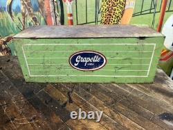 Vintage C. 1940 Grapette Countertop Cooler Sign Coca Cola 7up Pepsi Dr Pepper