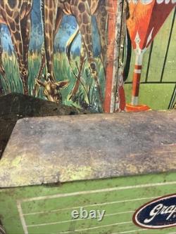 Vintage C. 1940 Grapette Countertop Cooler Sign Coca Cola 7up Pepsi Dr Pepper