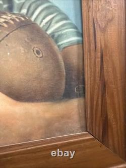 Vintage C. 1950 7up Football Sign Coca Cola Coke Pepsi Orange Crush Dr Pepper