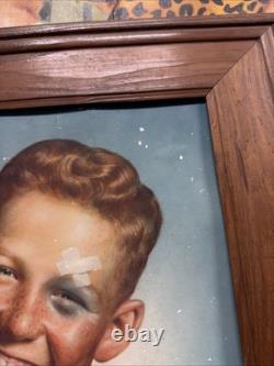 Vintage C. 1950 7up Football Sign Coca Cola Coke Pepsi Orange Crush Dr Pepper