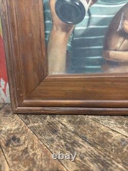 Vintage C. 1950 7up Football Sign Coca Cola Coke Pepsi Orange Crush Dr Pepper