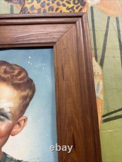 Vintage C. 1950 7up Football Sign Coca Cola Coke Pepsi Orange Crush Dr Pepper