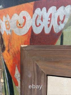 Vintage C. 1950 7up Football Sign Coca Cola Coke Pepsi Orange Crush Dr Pepper