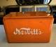 Vintage C. 1950 Nesbitts Cronstroms Cooler Sign Coca Cola 7up Pepsi Orange Crush
