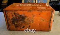 Vintage C. 1950 Nesbitts Cronstroms Cooler Sign Coca Cola 7up Pepsi Orange Crush