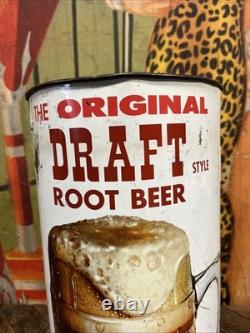 Vintage C. 1960 Dads Root Beer Trash Can Sign Coca Cola 7up Pepsi Orange Crush