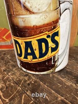 Vintage C. 1960 Dads Root Beer Trash Can Sign Coca Cola 7up Pepsi Orange Crush