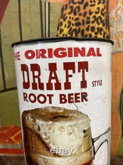Vintage C. 1960 Dads Root Beer Trash Can Sign Coca Cola 7up Pepsi Orange Crush