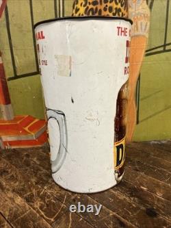Vintage C. 1960 Dads Root Beer Trash Can Sign Coca Cola 7up Pepsi Orange Crush