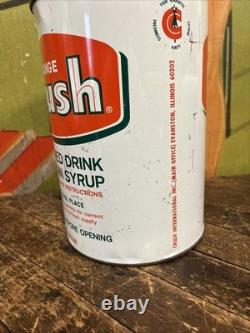 Vintage C. 1960 Orange Crush One Gallon Syrup Can Sign Coca Cola 7up Pepsi Dp