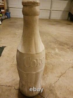 Vintage Cement Coca Cola Bottle
