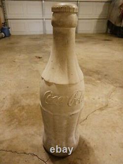 Vintage Cement Coca Cola Bottle