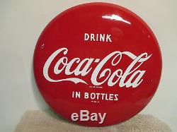 Vintage Coca Cola 12 In Bottles Button No Reserve
