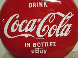 Vintage Coca Cola 12 In Bottles Button No Reserve