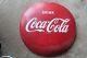 Vintage Coca-Cola 16 Button Metal Sign Coke