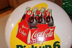 Vintage Coca Cola 16 Button Sign pick up 6 beautiful condition