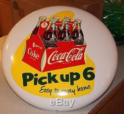Vintage Coca Cola 16 Button Sign pick up 6 beautiful condition