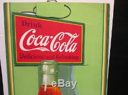 Vintage Coca Cola 1932 3D Cardboard Sign New Old Stock Unused