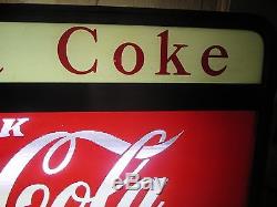 Vintage Coca Cola 1950's Have A Coke Hanging Light Up Sign Price Bros Original