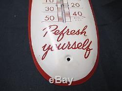 Vintage Coca Cola 1950's Thermometer Sign Excellent Condition No Reserve