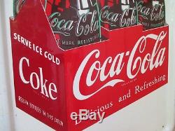 Vintage Coca Cola 1952 Original Pilaster Sign No Reserve
